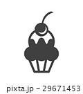 cup cake monochrome bakery icon design 29671453