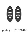 two bread monochrome bakery icon design vector 29671466
