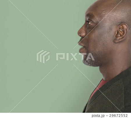 African Descent Man Side Shot Concept 29672552