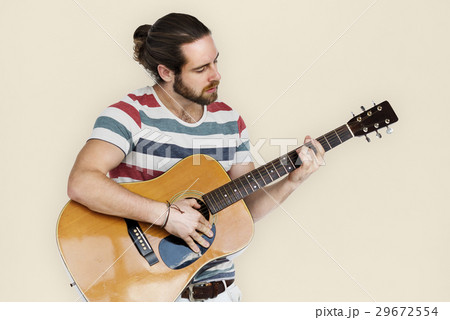 Man Cheerful Studio Portrait Concept 29672554