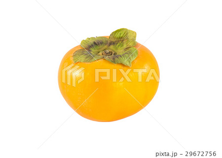 persimmon on white background persimmon on white background 29672756