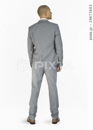 Man Rear View Abstract Portrait Concept 29673603