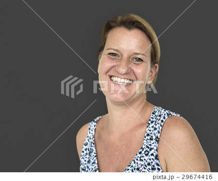 Caucasian Woman Casual Smiling Caucasian Woman Casual Smiling 29674416