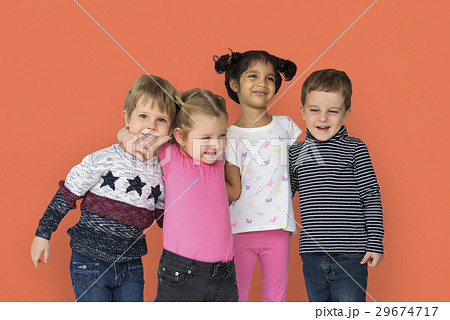 Little Children Happy Cheerful Friendship Little Children Happy Cheerful Friendship 29674717