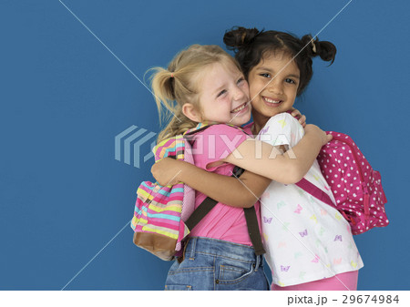 Little Girl Children Smiling Happiness Friendship 29674984