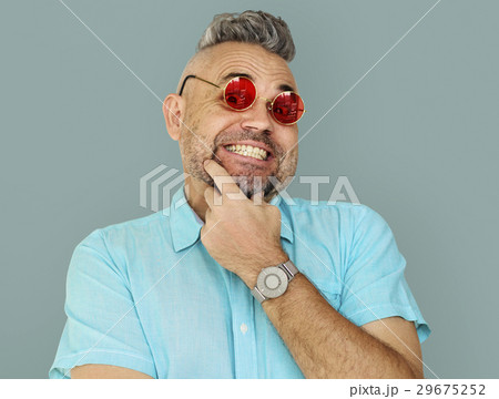 Man Smiling Happiness Studio Portrait 29675252