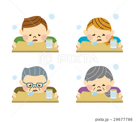 居眠りする家族 セット 居眠りする家族 セット 29677786