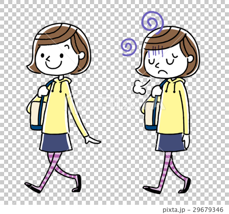 Girls: Walking, sets, variations 29679346