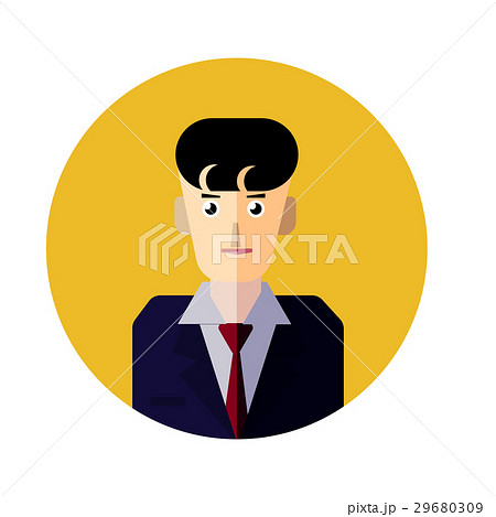 vector businessman in blue suit flat avatar design vector businessman in blue suit flat avatar design 29680309