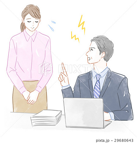 部下を叱る男性 部下を叱る男性 29680643