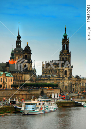 Dresden, Germany and Elbe River. 29680761