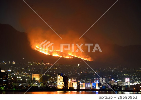 別府市パノラマ夜景 扇山火まつり 29680963