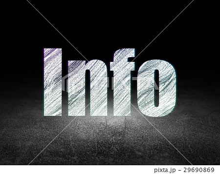 Data concept: Info in grunge dark room Data concept: Info in grunge dark room 29690869