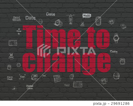 Timeline concept: Time to Change on wall 29691286