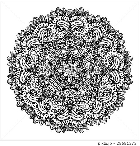 Mandala. Ethnic decorative round element. Hand Mandala. Ethnic decorative round element. Hand 29691575