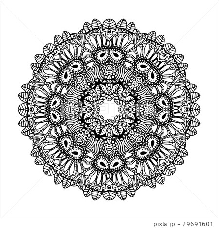 Mandala. Ethnic decorative round element. Hand Mandala. Ethnic decorative round element. Hand 29691601
