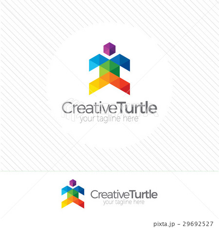 colorful turtle Logo design vector template.  29692527
