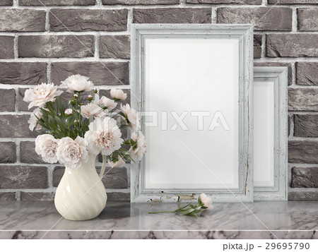 Mock up blank frame. 3d rendering 29695790