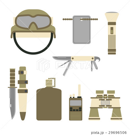 Military weapon guns symbols armor set forces Military weapon guns symbols armor set forces 29696506