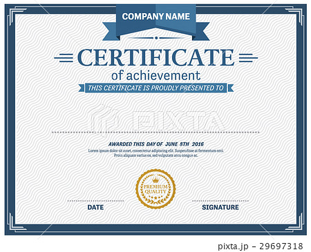 modern certificate template vector illustration modern certificate template vector illustration 29697318