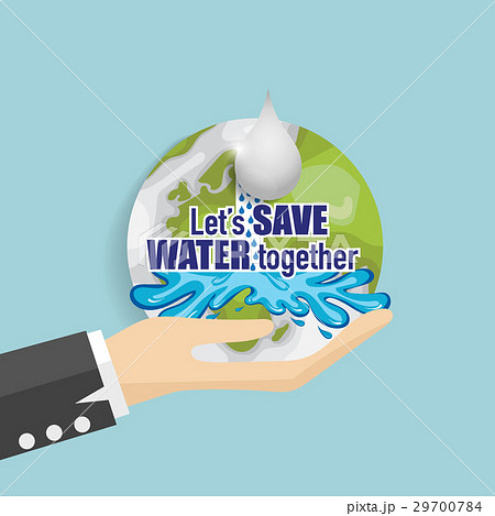 World water day background design. Vector illustration 29700784