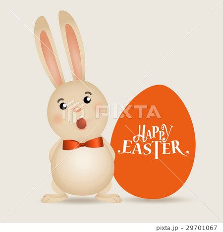 Happy easter background design. Happy easter cards with Easter bunnies and Easter eggs. Vector illustration Happy easter background design. Happy easter cards with Easter bunnies and Easter eggs. Vector illustration 29701067