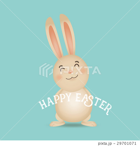 Happy easter background design. Happy easter cards with Easter bunnies. Vector illustration 29701071