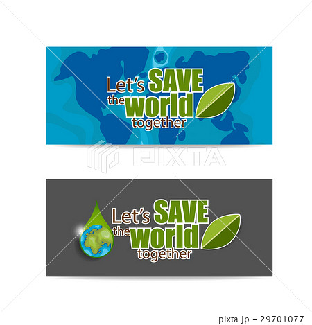 ECO FRIENDLY. Ecology concept with Green Eco Earth and Trees. Vector illustration 29701077