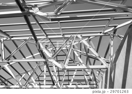 Structure of steel roof. Structure of steel roof. 29701263