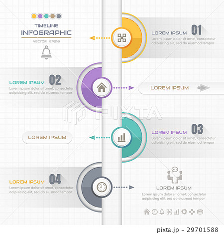 Timeline infographics design template with icons Timeline infographics design template with icons 29701588