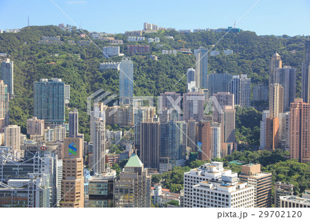 Hong Kong, China aerial view of the cityscape Hong Kong, China aerial view of the cityscape 29702120