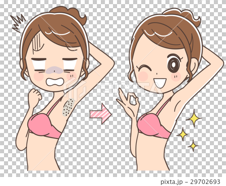 むだ毛ケアのビフォーアフター 29702693