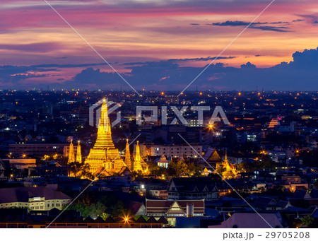 Wat Arun Temple of a dawn  in Bangkok Thailand  29705208