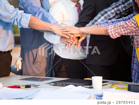 Close up group of Construction engineer 29705451