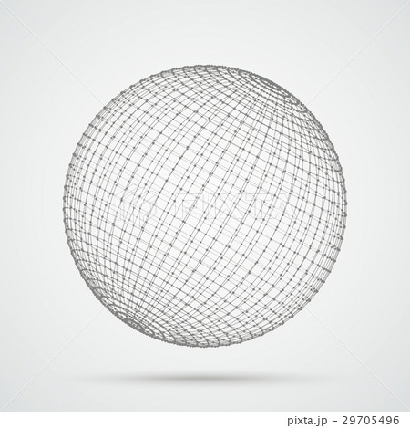 3d Sphere Connected Dots 3d Sphere Connected Dots 29705496