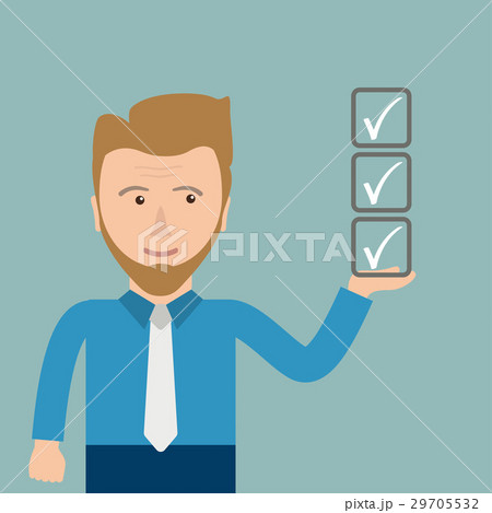 Cartoon Businessman Batched Checklist Cartoon Businessman Batched Checklist 29705532