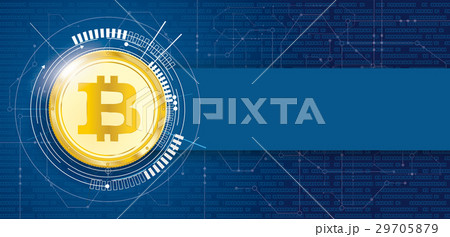 Golden Bitcoin Data Circuit Board Banner Golden Bitcoin Data Circuit Board Banner 29705879