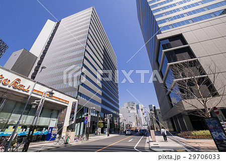 名古屋市名駅四丁目都市風景 泥江町通り 名古屋クロスコートタワー シンフォニー豊田ビル 名古屋市名駅四丁目都市風景 泥江町通り 名古屋クロスコートタワー シンフォニー豊田ビル 29706033