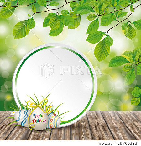 Wooden Ground Easter Eggs Ostern Emblem Nature 29706333
