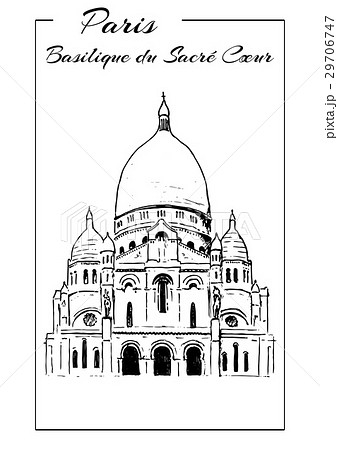 Basilica of Sacre Coeur in Montmartre, Paris 29706747