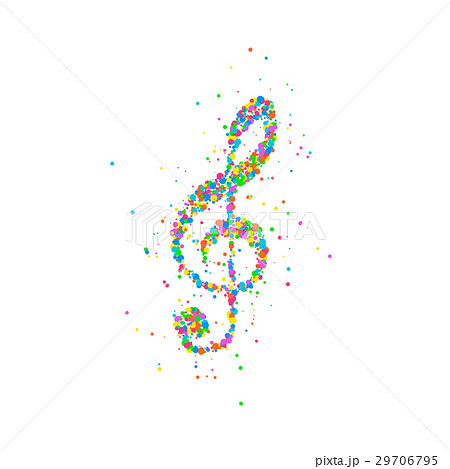 Abstract treble clef 29706795