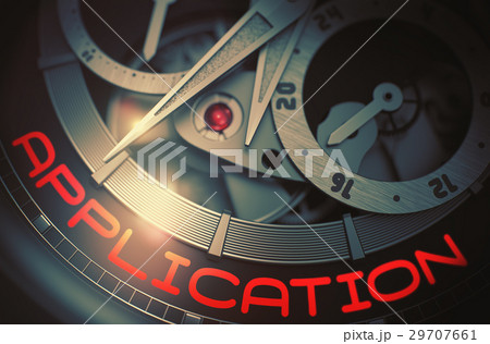 Application on Old Wristwatch Mechanism. 3D. 29707661