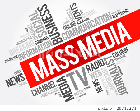 Mass media word cloud collage Mass media word cloud collage 29712271
