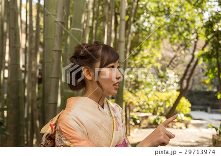 振袖を着た女性 振袖を着た女性 29713974