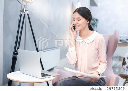 Business woman in luxury restaurant. Business woman in luxury restaurant. 29715806