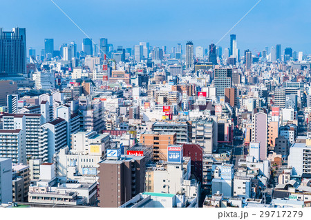 大阪 都市風景の写真素材