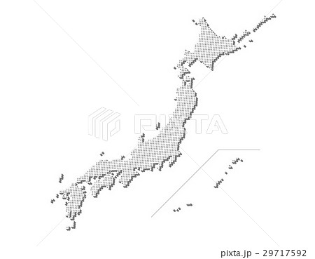 日本地図 立体のイラスト素材