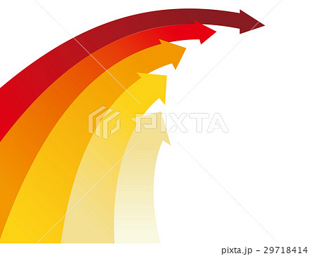 矢印 カーブのイラスト素材