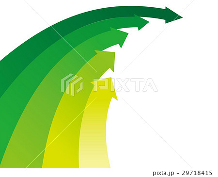 矢印 カーブのイラスト素材