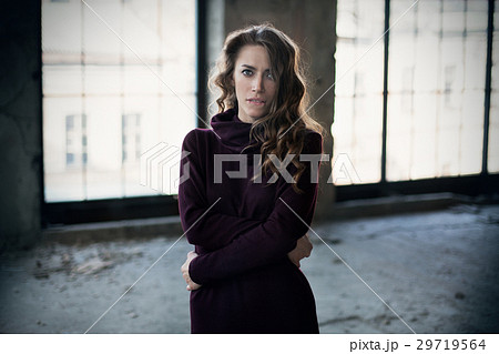 Beautiful standing near the window. Beautiful standing near the window. 29719564